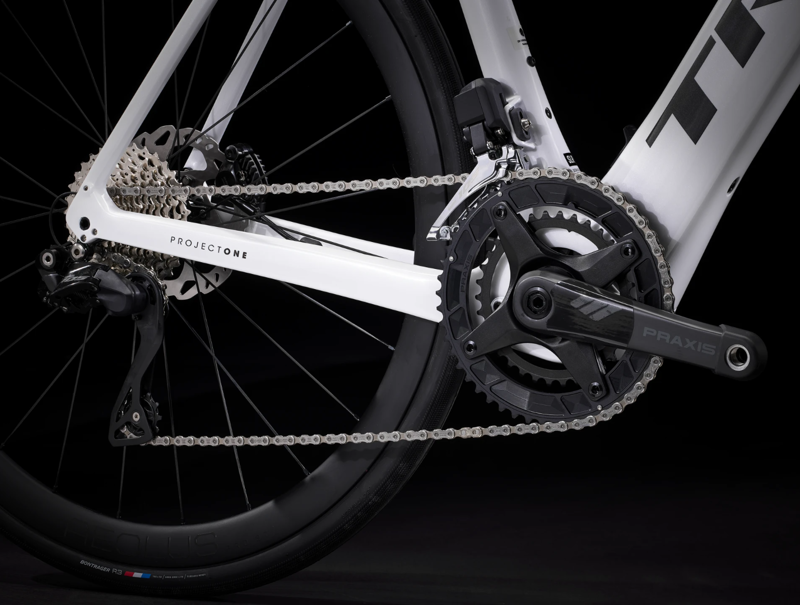 Trek Domane+ SLR 6 Electric Carbon Road Bike 2023 in White-9